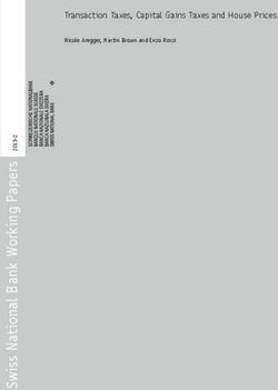 Transaction Taxes, Capital Gains Taxes and House Prices - Nicole Aregger, Martin Brown and Enzo Rossi