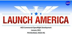 HEO COMMERCIAL SPACEFLIGHT DEVELOPMENT JANUARY 2021 PHIL MCALISTER, NASA HQ