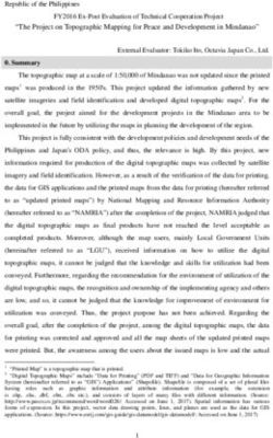 "The Project on Topographic Mapping for Peace and Development in Mindanao" - JICA