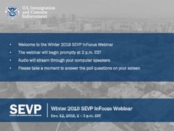 WINTER 2018 SEVP INFOCUS WEBINAR - STUDY IN THE STATES