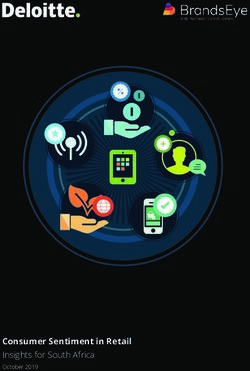 Consumer Sentiment in Retail - Insights for South Africa October 2019 - Deloitte