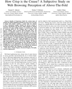 How Crisp is the Crease? A Subjective Study on Web Browsing Perception of Above-The-Fold - arXiv