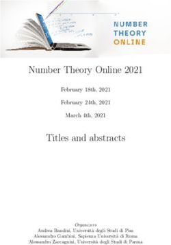 Number Theory Online 2021