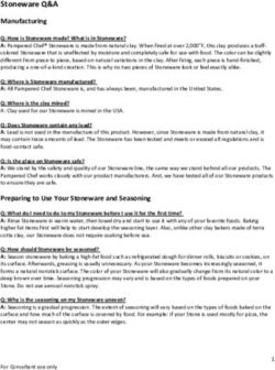 Stoneware Q&A Manufacturing - Pampered Chef