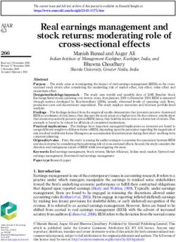 Real earnings management and stock returns: moderating role of cross-sectional effects - Emerald Insight