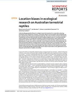 Location biases in ecological research on Australian terrestrial reptiles - Nature