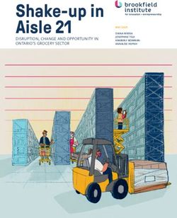 Shake-up in Aisle 21 DISRUPTION, CHANGE AND OPPORTUNITY IN ONTARIO'S GROCERY SECTOR - Brookfield Institute for Innovation + ...