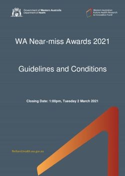 WA Near-miss Awards 2021 Guidelines and Conditions - Closing Date: 1:00pm, Tuesday 2 March 2021