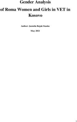 Gender Analysis of Roma Women and Girls in VET in Kosovo