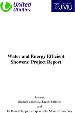 Water and Energy Efficient Showers: Project Report - Authors: Richard Critchley, United Utilities and Dr David Phipps, Liverpool John Moores ...