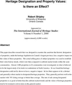 Heritage Designation and Property Values: Is there an Effect?