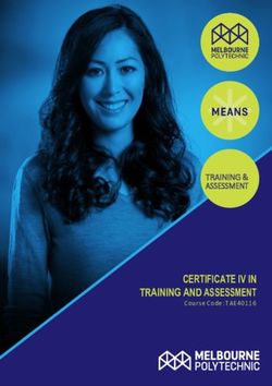CERTIFICATE IV IN TRAINING AND ASSESSMENT - Course Code: TAE40116 - TRAINING & ASSESSMENT - Melbourne Polytechnic