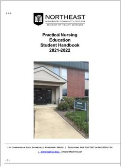 Practical Nursing Education Student Handbook 2021-2022