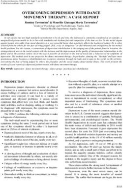 OVERCOMING DEPRESSION WITH DANCE MOVEMENT THERAPY: A CASE REPORT