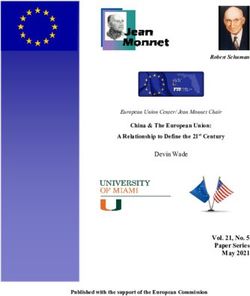 Vol. 21, No. 5 Paper Series May 2021 - China & The European Union: A Relationship to Define the 21st Century - European ...