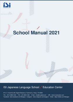 School Manual 2021 - ISI Japanese Language School Education Center