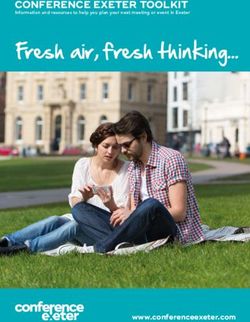 Fresh air, fresh thinking - CONFERENCE EXETER TOOLKIT Information and resources to help you plan your next meeting or event in Exeter - Visit ...