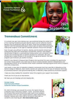 2021 September - Catherine Hamlin Fistula Foundation