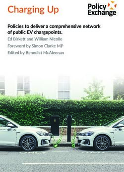 Charging Up Policies to deliver a comprehensive network of public EV chargepoints - Policy Exchange