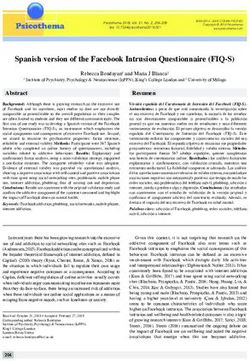 Spanish version of the Facebook Intrusion Questionnaire (FIQ-S) - Psicothema