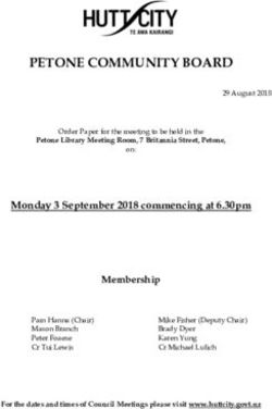PETONE COMMUNITY BOARD - 3 September 2018