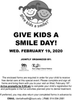 GIVE KIDS A SMILE DAY! - WED. FEBRUARY 19, 2020 - Touro College of ...
