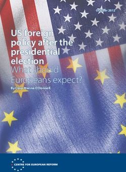 US foreign policy after the presidential election What should Europeans expect? - By Clara Marina O'Donnell