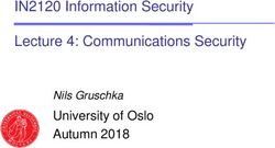 IN2120 INFORMATION SECURITY LECTURE 4: COMMUNICATIONS SECURITY ...