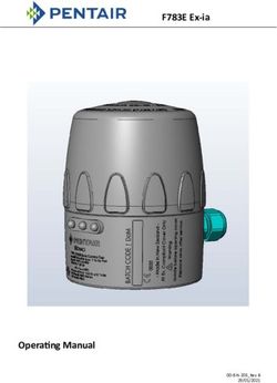 F783E Ex ia - Opera ng Manual - Food & Beverage