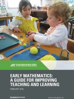 EARLY MATHEMATICS: A GUIDE FOR IMPROVING TEACHING AND LEARNING - FEBRUARY 2016 www.ero.govt.nz