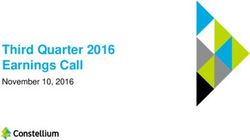 Third Quarter 2016 Earnings Call - November 10, 2016 - Constellium