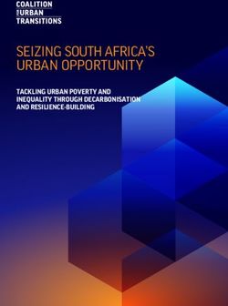 SEIZING SOUTH AFRICA'S URBAN OPPORTUNITY - TACKLING URBAN POVERTY AND INEQUALITY THROUGH DECARBONISATION AND RESILIENCE-BUILDING