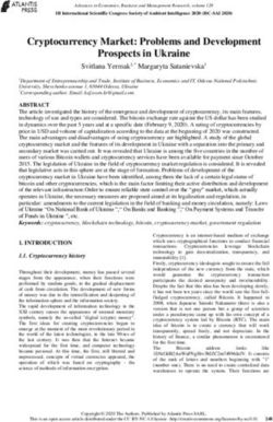 Cryptocurrency Market: Problems and Development Prospects in Ukraine - Atlantis Press