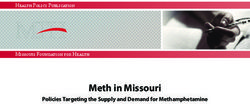 Meth in Missouri Policies Targeting the Supply and Demand for Methamphetamine