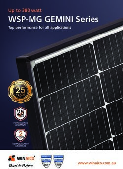 WSP-MG GEMINI Series Up to 380 watt - Top performance for all applications - www.winaico.com.au - WINAICO Australia