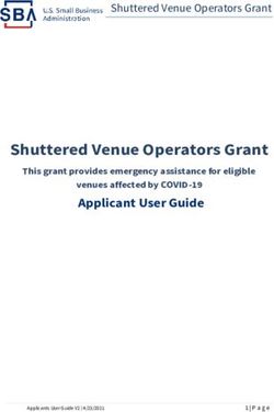 Shuttered Venue Operators Grant - Applicant User Guide venues affected by COVID-19