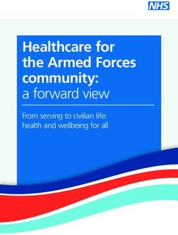 Healthcare for the Armed Forces community: a forward view From serving to civilian life: health and wellbeing for all