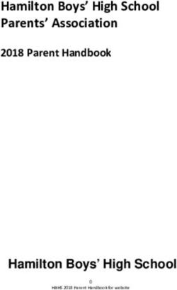 Hamilton Boys' High School Parents' Association - 2018 Parent Handbook - Hamilton Boys' High School