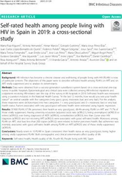 Self-rated health among people living with HIV in Spain in 2019: a cross-sectional study