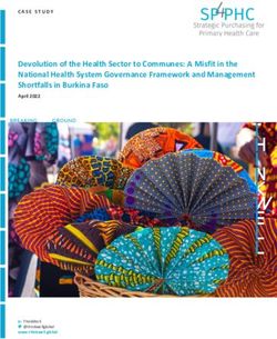 Devolution of the Health Sector to Communes: A Misfit in the National Health System Governance Framework and Management Shortfalls in Burkina Faso