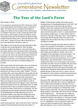 The Year of the Lord's Favor - Grace and Peace Lutheran ...