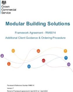 Modular Building Solutions - Framework Agreement - RM6014 Additional Client Guidance & Ordering Procedure