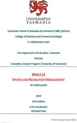 BMA114 SPORTS AND RECREATION MANAGEMENT