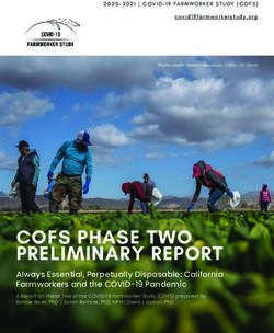 COFS PHASE TWO PRELIMINARY REPORT - COVID-19 ...