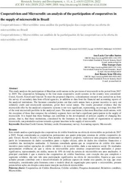 Cooperativism and Microcredit: an analysis of the participation of cooperatives in the supply of microcredit in Brazil