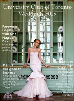 University Club of Toronto Weddings 2015