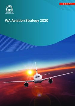 WA Aviation Strategy 2020 - Department of Transport