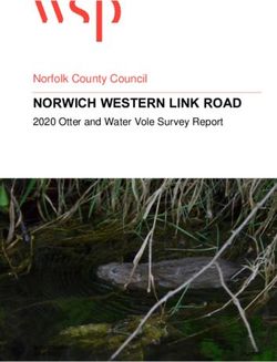 NORWICH WESTERN LINK ROAD - Norfolk County Council 2020 Otter and Water Vole Survey Report