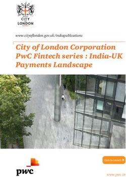 CITY OF LONDON CORPORATION PWC FINTECH SERIES : INDIA-UK PAYMENTS LANDSCAPE - WWW.CITYOFLONDON.GOV.UK/INDIAPUBLICATIONS - WWW.PWC.IN