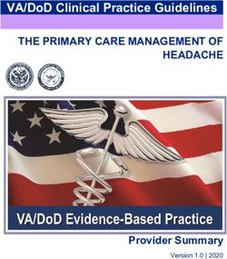 VA/DOD CLINICAL PRACTICE GUIDELINES - THE PRIMARY CARE MANAGEMENT OF ...